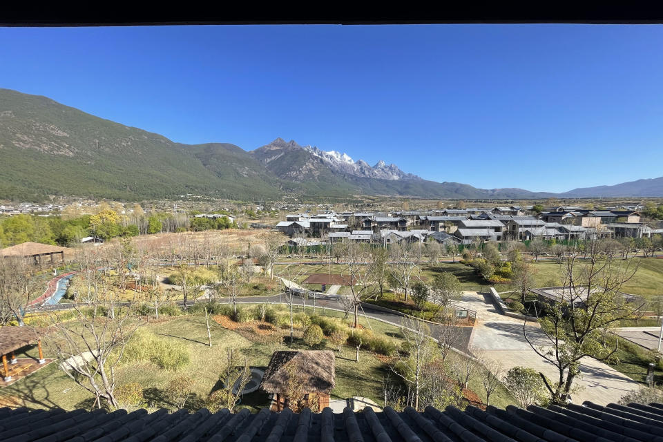 An unobstructed view of the Jade Dragon Snow Mountain from Club Med Lijiang's Suite. (Photo: Lim Yian Lu)