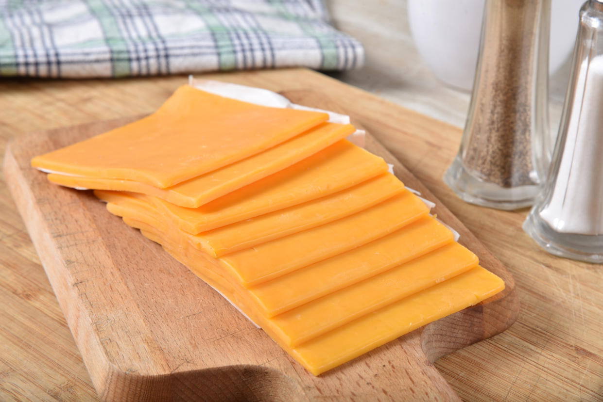 Sliced or 'plastic cheese' has been named the UK's favourite cheese. (Getty Images)
