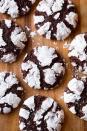 <p>Clabber Girl baking powder got its start in Terre Haute, and the ingredient is still a key for making chocolate crinkle cookies. The powder gives the cookies just the right amount of lift and spread to form those tantalizing cracks on top.</p><p>Get the recipe from <a href="https://www.cookingclassy.com/chocolate-crinkle-cookies/" rel="nofollow noopener" target="_blank" data-ylk="slk:Cooking Classy;elm:context_link;itc:0;sec:content-canvas" class="link ">Cooking Classy</a>.</p>