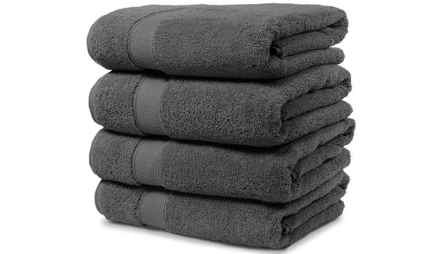 Maura Luxury Bath Towel Set. Hotel & Spa Quality. 2 Large Bath Towels 30x56, 2 Hand 4