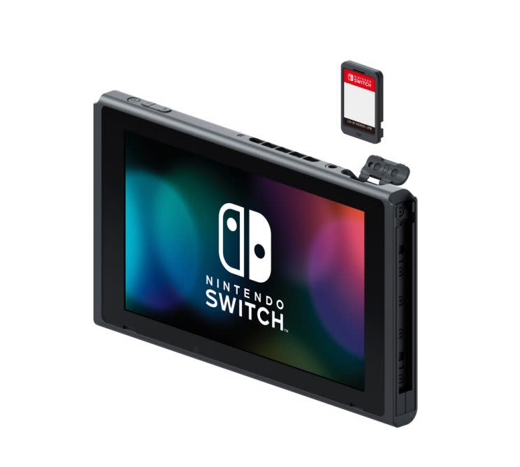 Nintendo Switch game cartridge.