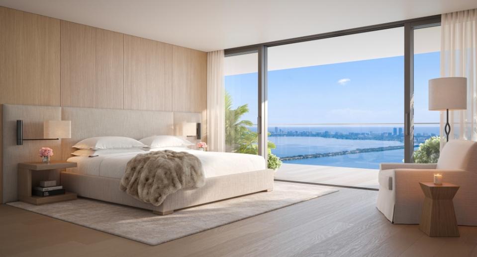A bedroom at the Edition Residences. EDITION RESIDENCES, Miami Edgewater