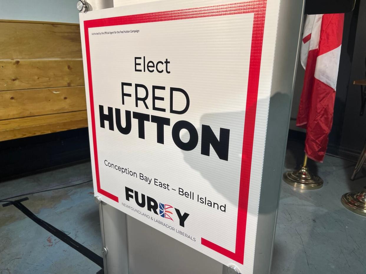 Hutton will run against Tina Neary of the PC Party and Kimberly Churchill of the NDP. (Peter Cowan/CBC - image credit)