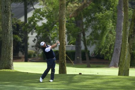 Apr 20, 2019; Hilton Head, SC, USA; Shane Lowry hits from the fairway of the ninth hole during the third round of the RBC Heritage golf tournament at Harbour Town Golf Links. Mandatory Credit: Joshua S. Kelly-USA TODAY Sports