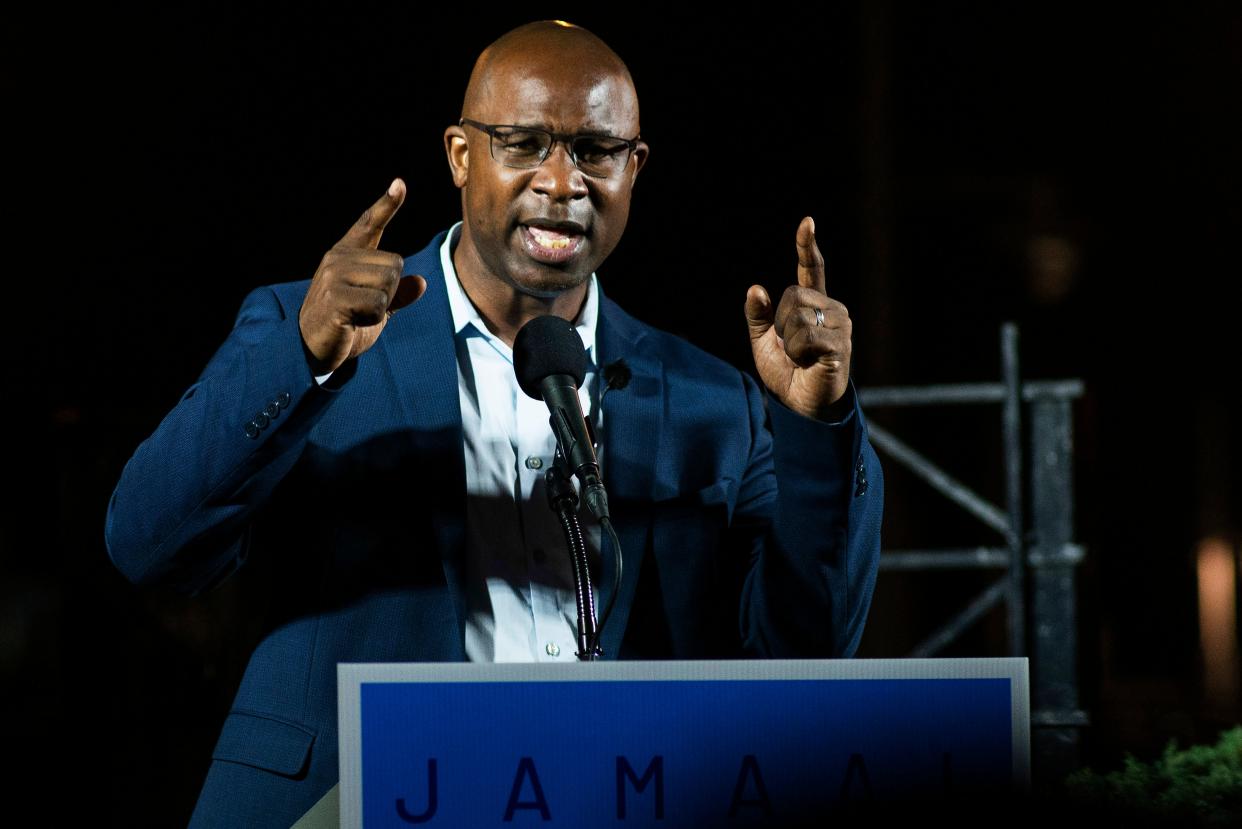 Jamaal Bowman ran for office after a long career in New York City public schools. (Photo: AP Photo/Eduardo Munoz Alvarez)