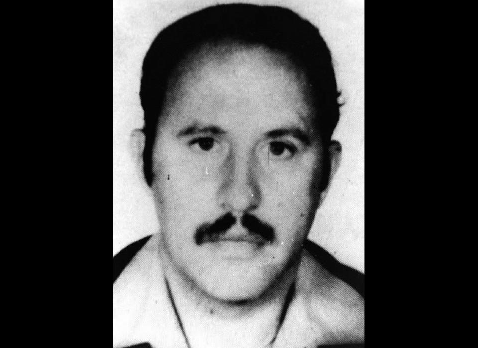 MEDELLEN, COLOMBIA:  Roberto Escobar Gaviria, brother of Medellin drug cartel chief Pablo Escobar, in an undated file photo, surrendered to authorities in Medellin 08 October, 1992 with two other associates. Escobar brought a message from his brother saying thet he would surrender in a few days. (Photo credit should read FILES/AFP/Getty Images)