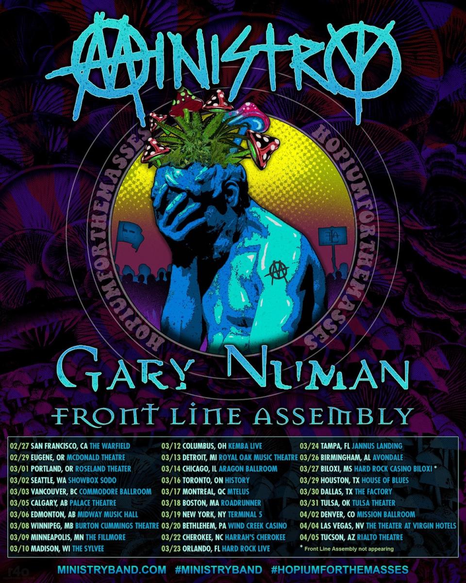 Ministry 2024 tour poster