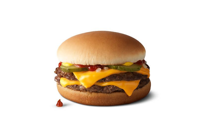 keto mcdonalds, double cheeseburger