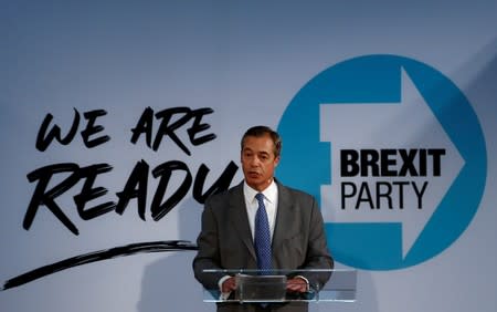 FILE PHOTO: Brexit Party news conference in London