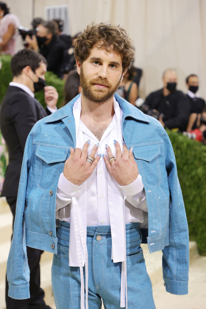 NEW YORK, NEW YORK - SEPTEMBER 13: Ben Platt attends The 2021 Met Gala Celebrating In America: A Lexicon Of Fashion at Metropolitan Museum of Art on September 13, 2021 in New York City. (Photo by Mike Coppola/Getty Images)