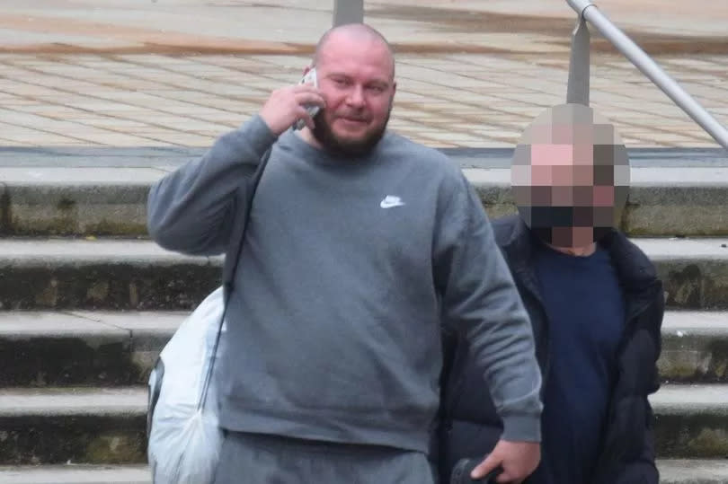 Ricky Brettle, 41, leaving Liverpool Magistrates Court