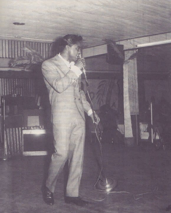 Jackie Wilson performs at Idlewild in 1950. (Courtesy Christine Byron)