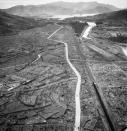 Almost nothing remained of this district in Nagasaki, Japan, as the result of the atomic bomb attack. (Photo: Corbis via Getty Images)