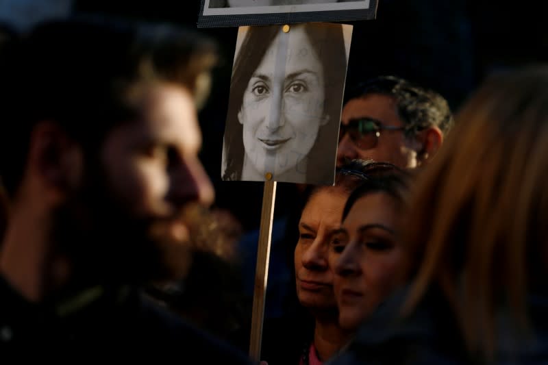 FILE PHOTO: National protest against Malta's PM Muscat in Valletta