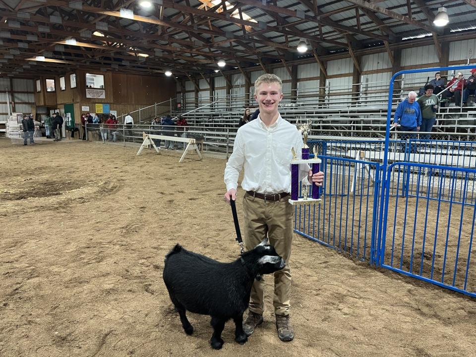 Chase Hamiton was the winner of the small animal division at the Super Showmanship competition.