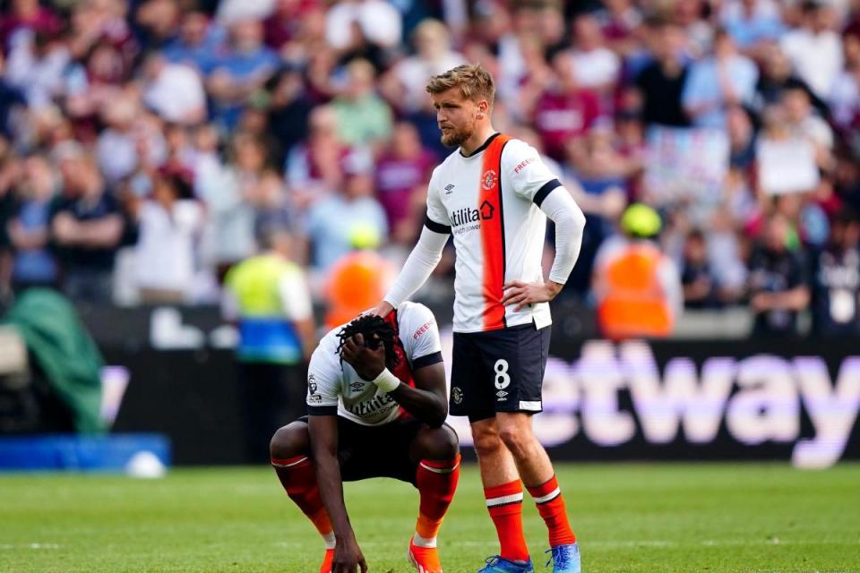 Luton Town were effectively relegated from the Premier League yesterday <i>(Image: PA Sport)</i>