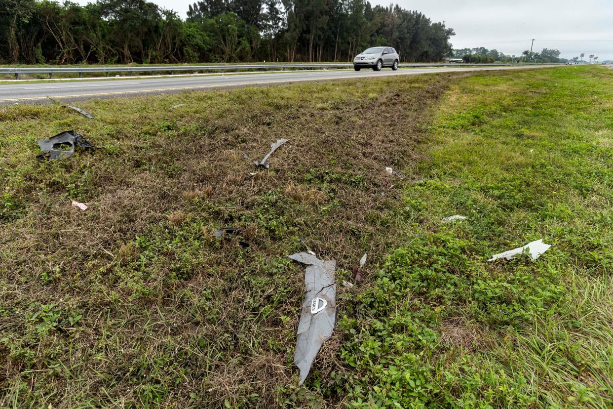 Six people were killed in a car crash on State Road 7 west of Delray Beach on Thursday night.