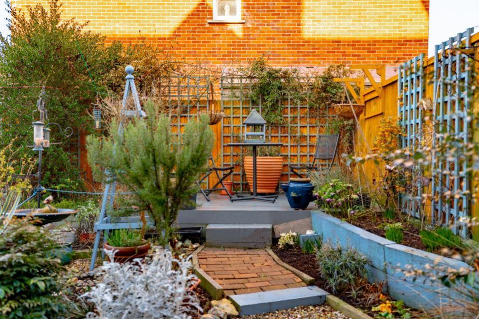 Eastern Daily Press: At the rear of the property there is a good-sized, courtyard-style garden which offers several areas of interest and a space for al fresco dining