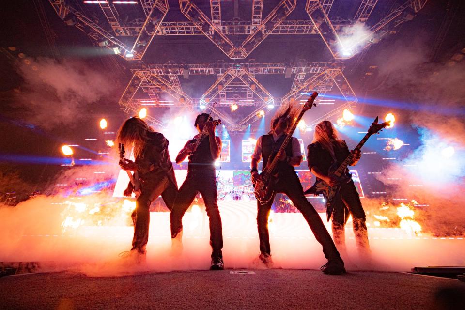 Trans-Siberian Orchestra plays a holiday show in Jacksonville less than a week before Christmas.