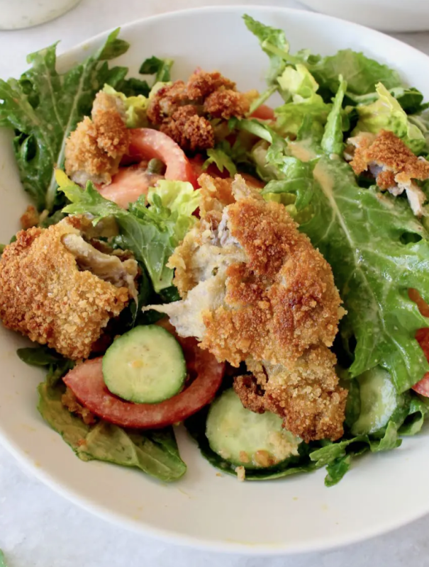 <p>Veggie Society</p><p>Best vegan seitan fried chicken recipe from scratch with a crispy panko crust and juicy interior.</p><p><strong>Get the recipe: <a href="https://veggiesociety.com/vegan-fried-chicken-recipe/" rel="nofollow noopener" target="_blank" data-ylk="slk:Vegan Seitan Fried Chicken;elm:context_link;itc:0;sec:content-canvas" class="link rapid-noclick-resp">Vegan Seitan Fried Chicken</a></strong></p>