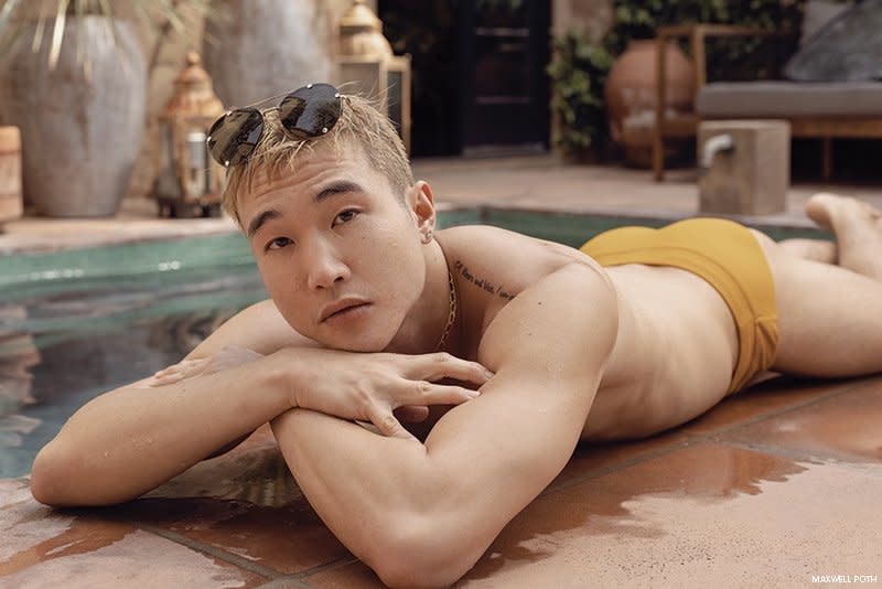 Joel Kim Booster Wears Speedos, Fave Fire Island Gear in New Covers