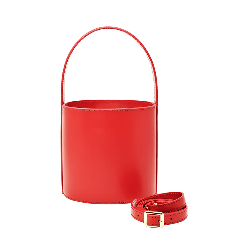 <a rel="nofollow noopener" href="https://staud.clothing/products/bissett-bag-cherry-red" target="_blank" data-ylk="slk:Bissett Bag in Red, Staud, $350The Bissett Bag in bright red is so now.;elm:context_link;itc:0;sec:content-canvas" class="link ">Bissett Bag in Red, Staud, $350<p>The Bissett Bag in bright red is so now.</p> </a>