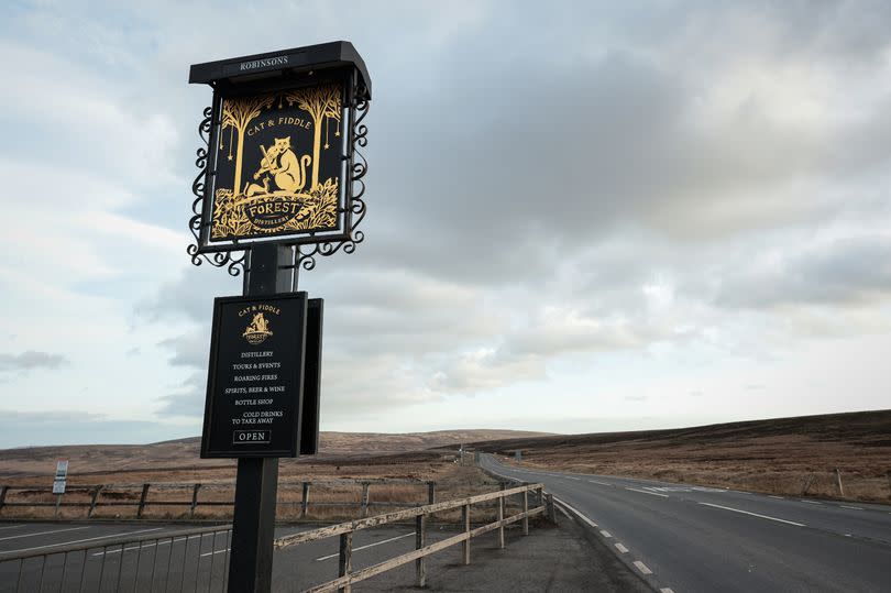 Views from the Cat and Fiddle road, across the Peak District above Macclesfield