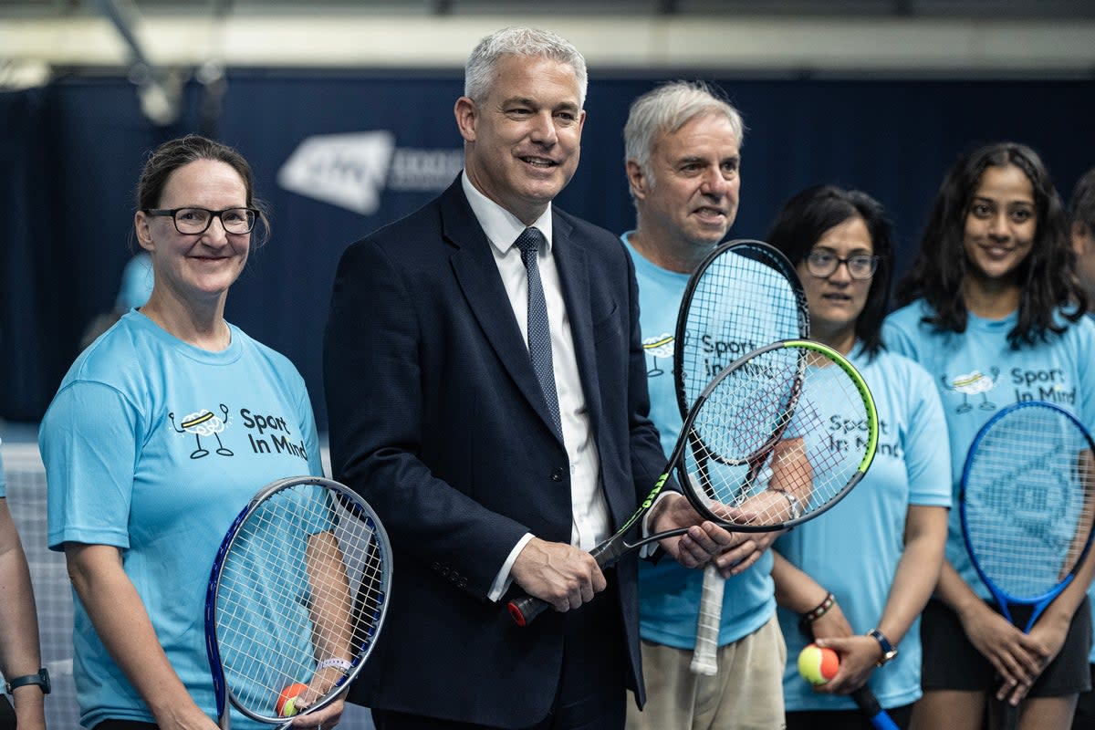 Secretary of State for Health and Social Care, The Rt Hon Steve Barclay MP pictured at National Tennis Centre, Roehampton. (Daniel Hambury/Stella Pictures Ltd)