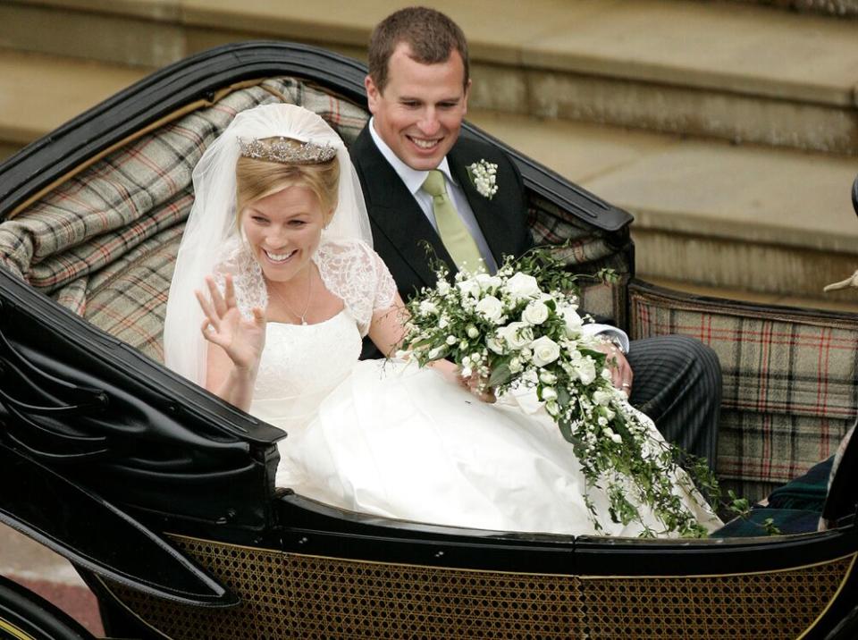 Peter Phillips and Autumn on their wedding day