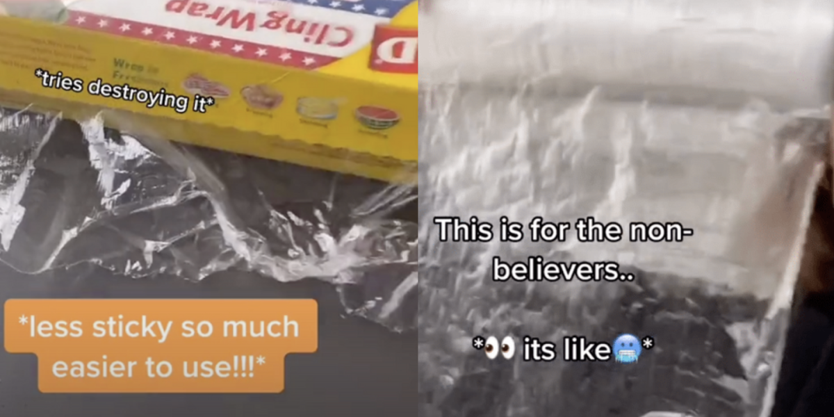 HOW TO FINALLY GET PLASTIC WRAP TO STOP STICKING TO ITSELF