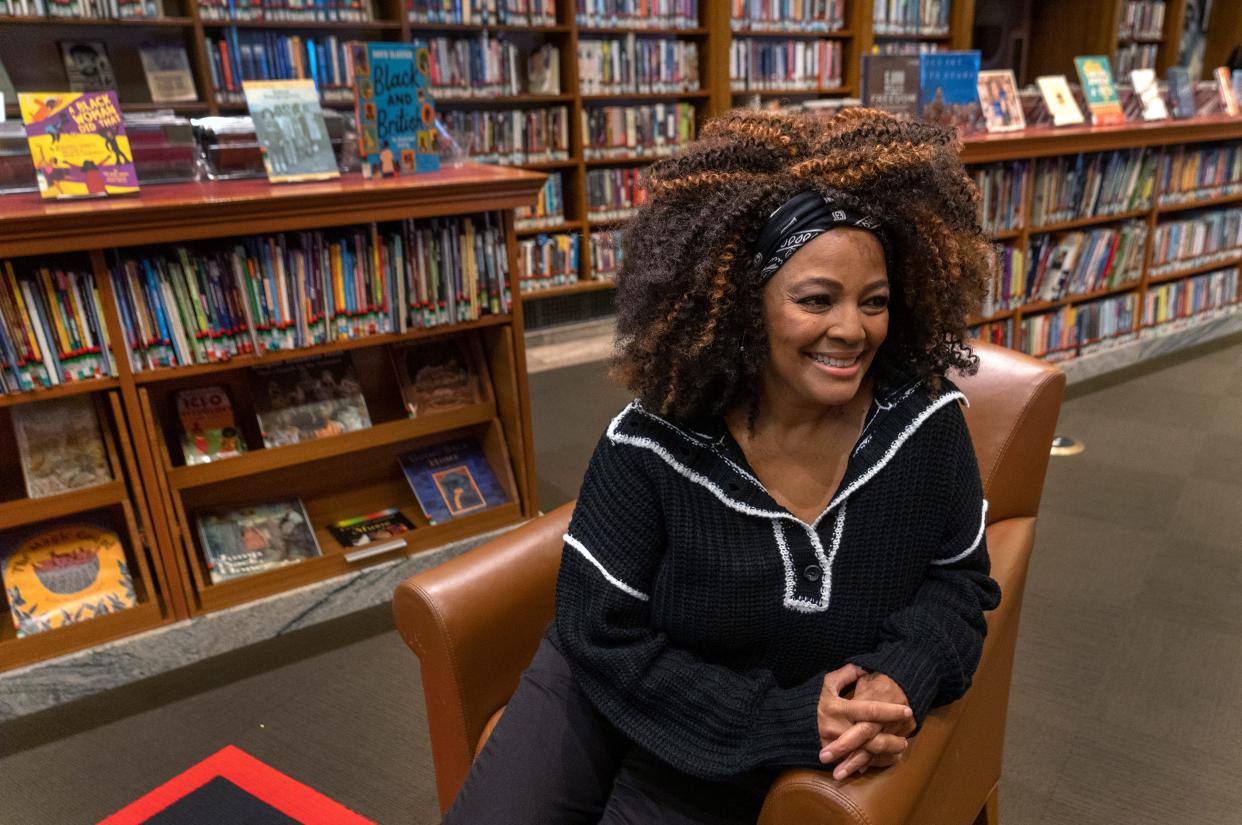 Kim Fields speaks about her life Friday, Nov. 17, 2023 at the Center for Black Literature & Culture in the Indianapolis Central Library. The actress and entrepreneur was in The Facts of Life, Living Single, and The Upshaws. She will speak at the Black culture fest at the library.