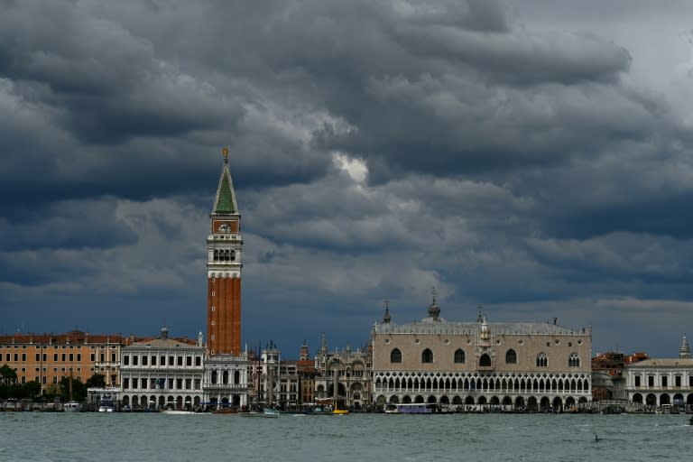 Le Palais des Doges, face à la lagune de Venise, le 18 avril 2024 (GABRIEL BOUYS)