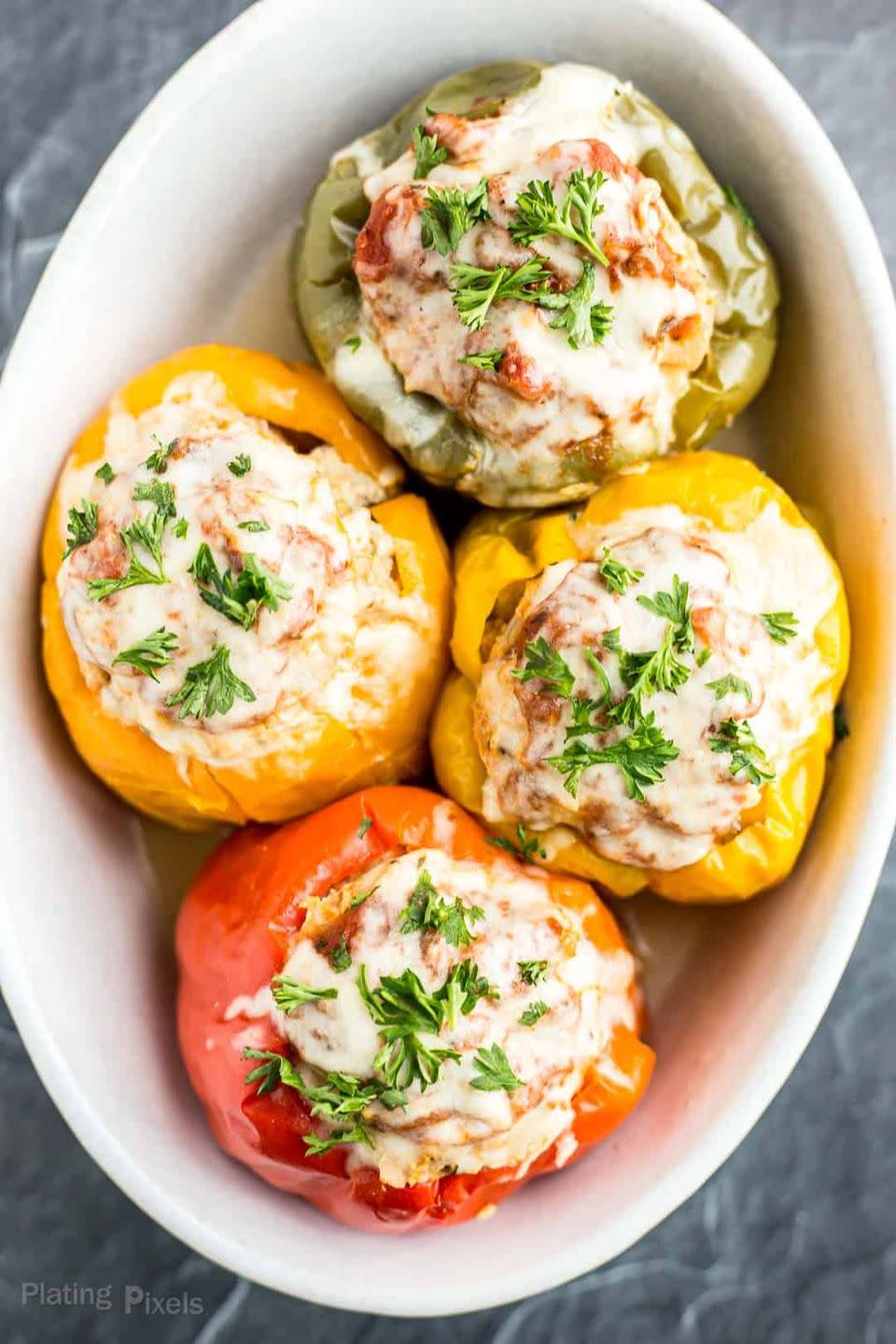 Instant Pot Turkey Stuffed Bell Peppers