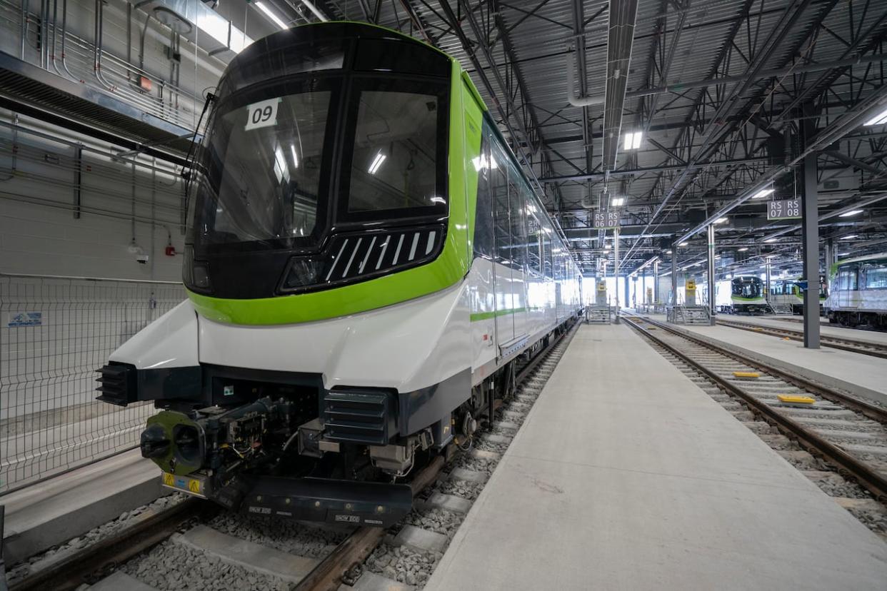 The REM service was inaugurated last July, and has dealt with many service slowdowns since then.   (Ivanoh Demers/Radio-Canada - image credit)