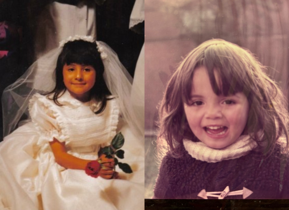 Diana pictured as a young girl in Colombia, and Xiomara pictured in her youth in the Netherlands. (Courtesy: Diana)