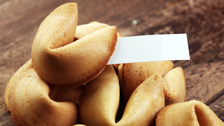 pile of fortune cookies