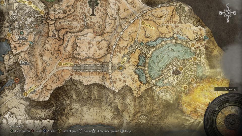 Elden Ring map fragment - Leyndell