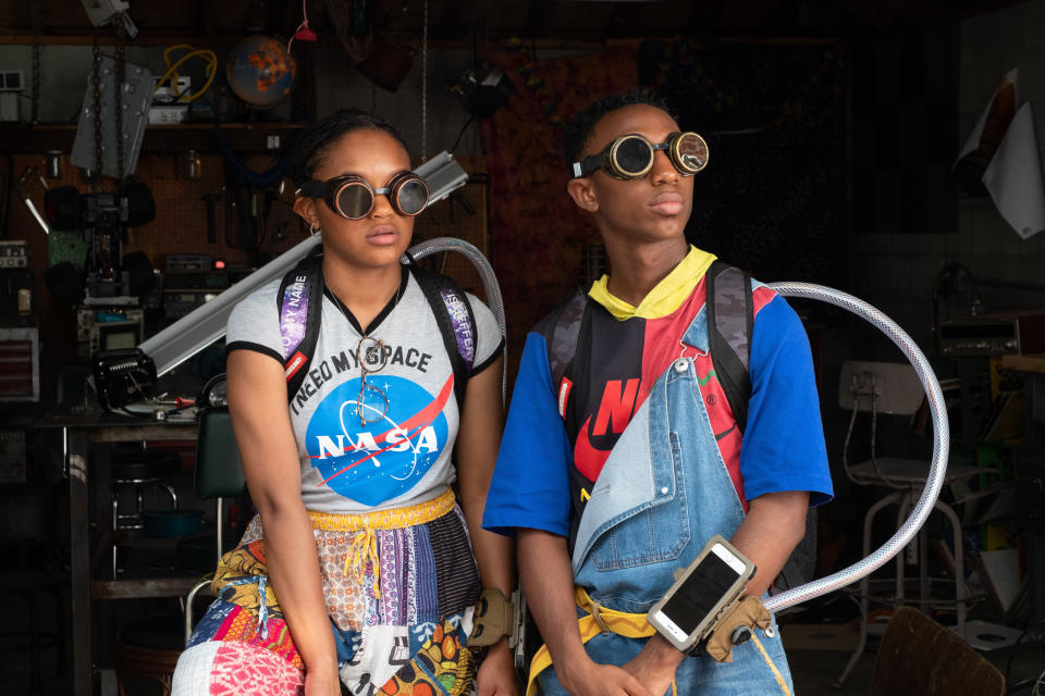 C.J. Walker (Eden Duncan-Smith) and Sebastian Thomas (Dant&eacute; Crichlow) in "See You Yesterday." (Photo: Netflix)