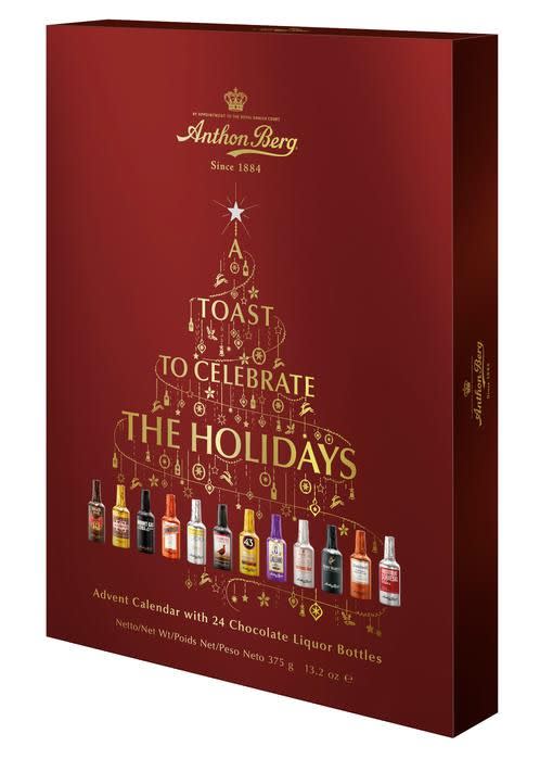 13) Anthon Berg Liquor-Filled Chocolate Bottles Advent Calendar