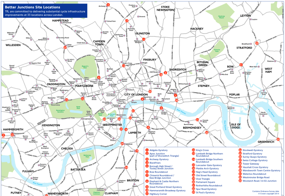 london junction renovation map