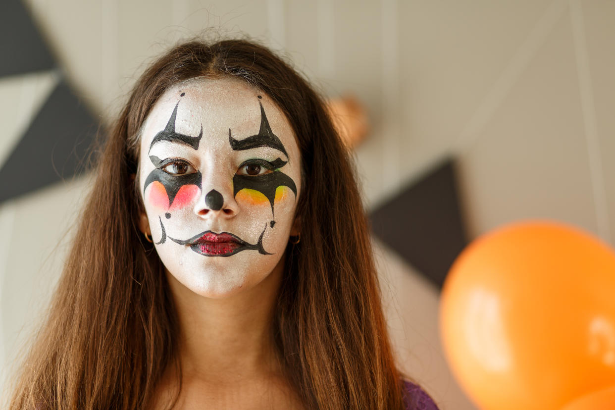 Person in Halloween makeup 