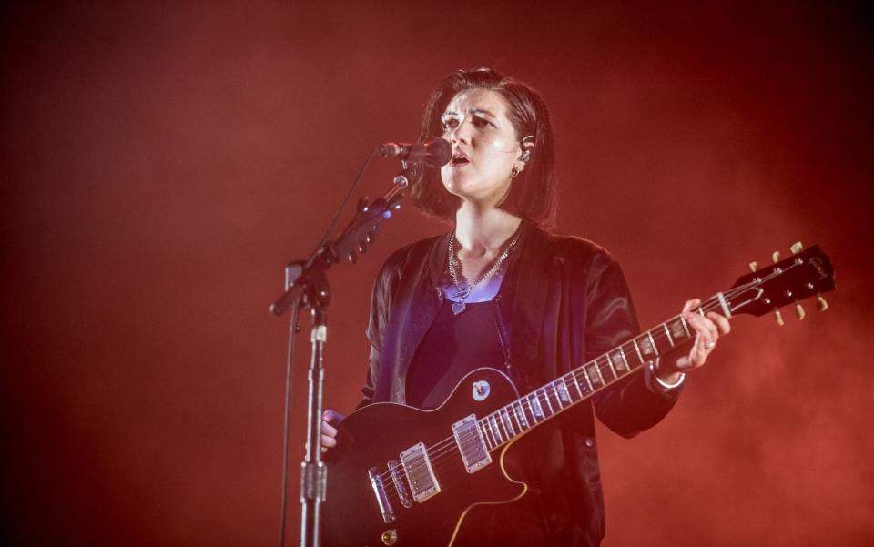 Romy Madley Croft of ethereal, haunting band The XX (performing in 2017) - NurPhoto