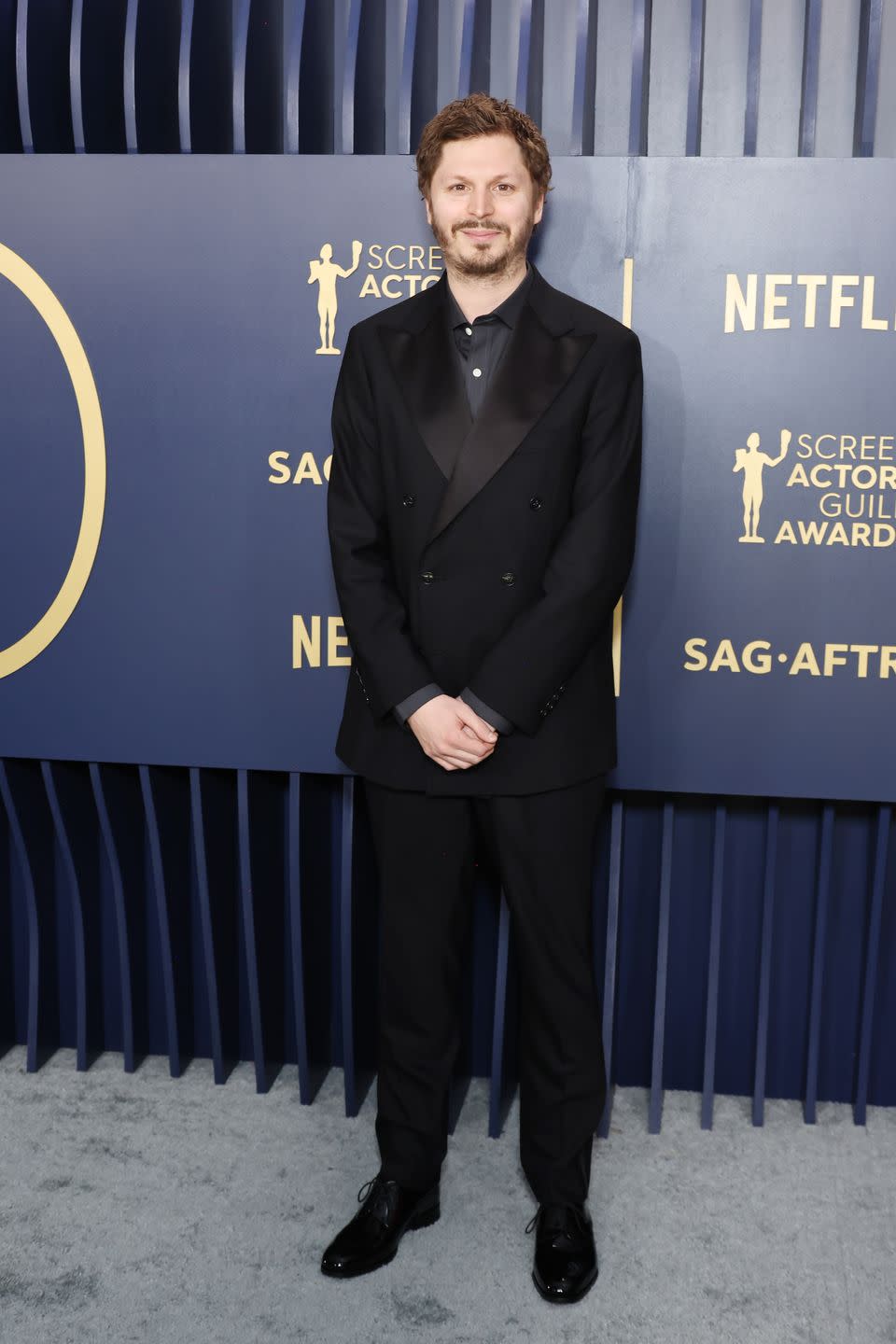 los angeles, california february 24 michael cera attends the 30th annual screen actors guild awards at shrine auditorium and expo hall on february 24, 2024 in los angeles, california photo by amy sussmanwireimage