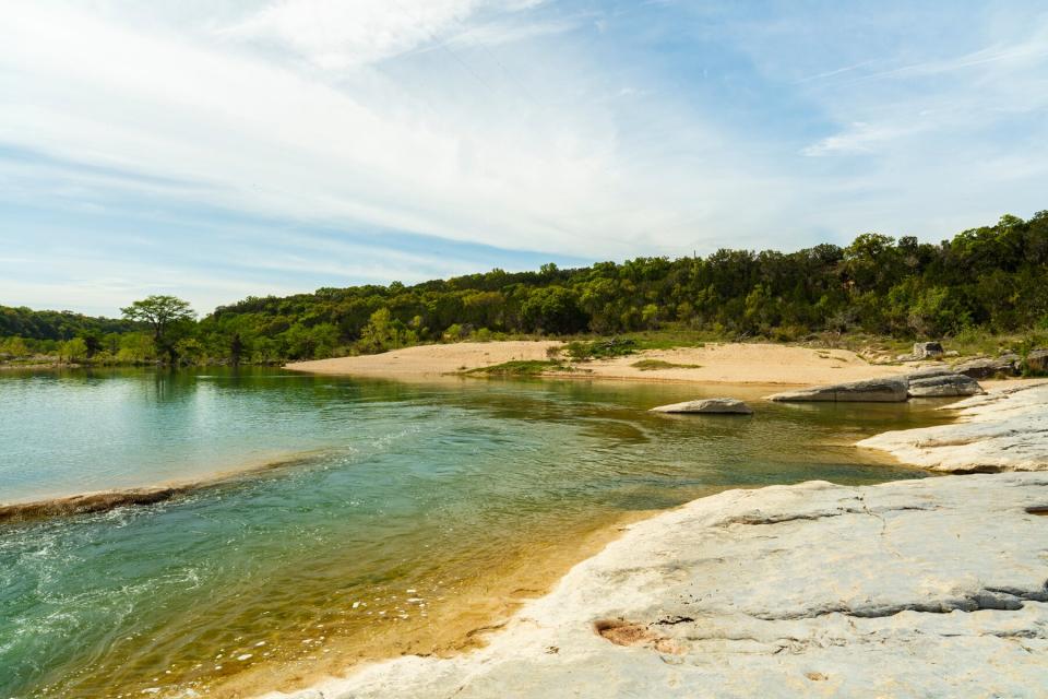 The natural beauty of the Pedernales Falls in the Texas Hill Country.