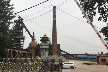 A steel mill of Longyuan Steel is seen in Xuzhou, Jiangsu province, China May 29, 2018. REUTERS/Muyu Xu