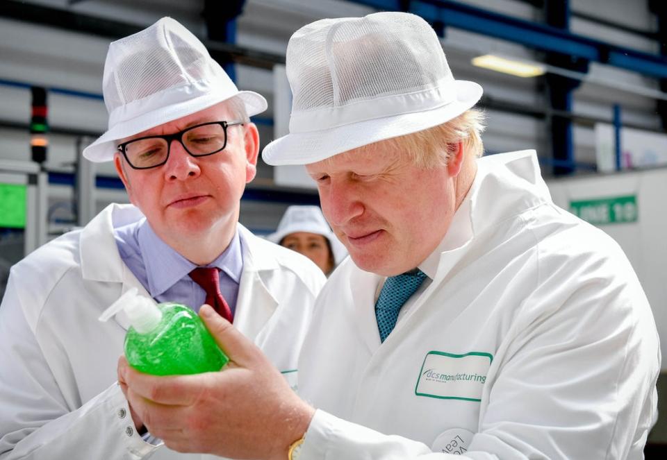 Boris Johnson and Michael Gove during the referendum campaign (Andrew Parsons/PA) (PA Archive)