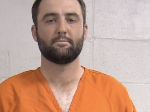 World No. 1 golfer Scottie Scheffler poses for a mugshot after being arrested Friday, and booked into the Louisville Metropolitan Department of Corrections in Louisville, Ky. Photo courtesy of the Louisville Metropolitan Department of Corrections
