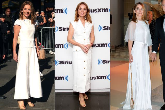 <p>Jose Perez/Bauer-Griffin/GC Images; Santiago Felipe/Getty Images; Marc Piasecki/WireImage</p> Geri Halliwell-Horner in her more recent outfits.