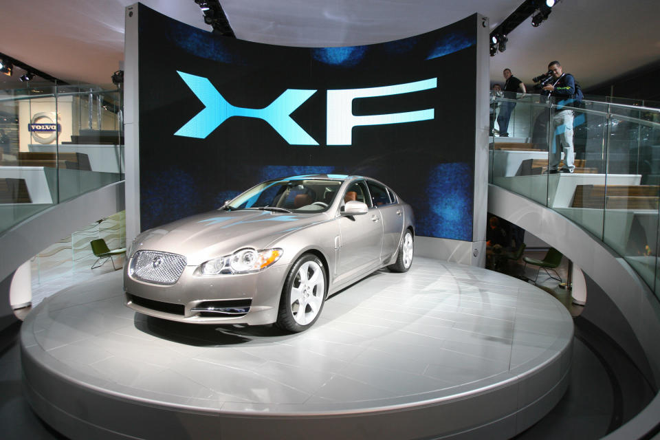 Jaguar unveiled this XF model in 2007. Photo: John MacDougall/Getty Images