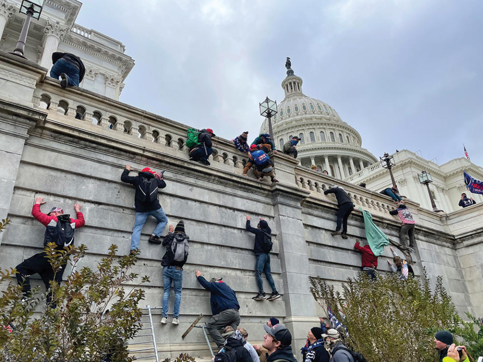 The Jan. 6, 2021, armed attack on Congress by supporters of defeated President Donald Trump stoked news ratings, which have tumbled in a non-election year. - Credit: zz/STRF/STAR MAX/IPx